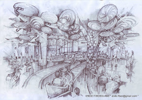 sketsa desain mall