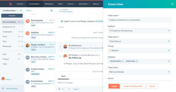 Image showing HubSpot’s Customer Feedback Tool in their Service Hub platform.