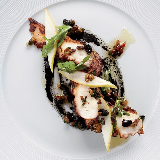 Octopus with Black Bean&#150;Pear Sauce