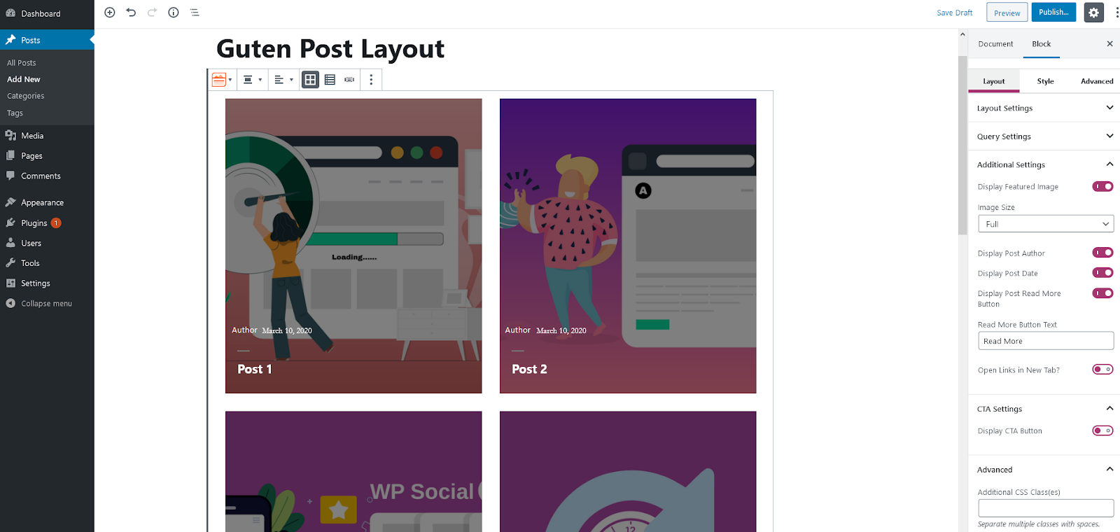 Guten Post Layout, Best WordPress Blog Layout Plugins 