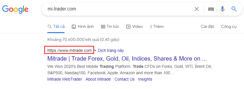 google tìm kiếm sàn Forex