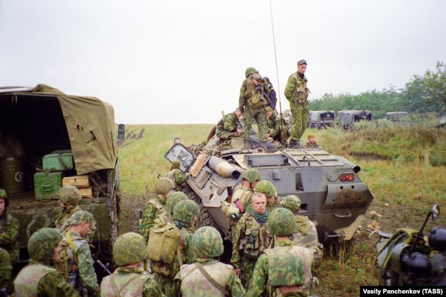 Бойцы спецназа "Русь" в Дагестане, 1999 год