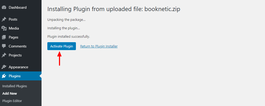 como ativar o plugin booknetic