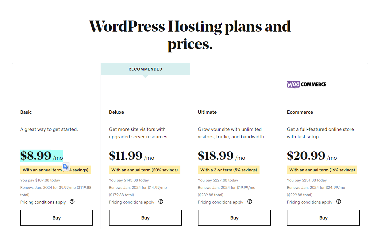 WordPress Hosting