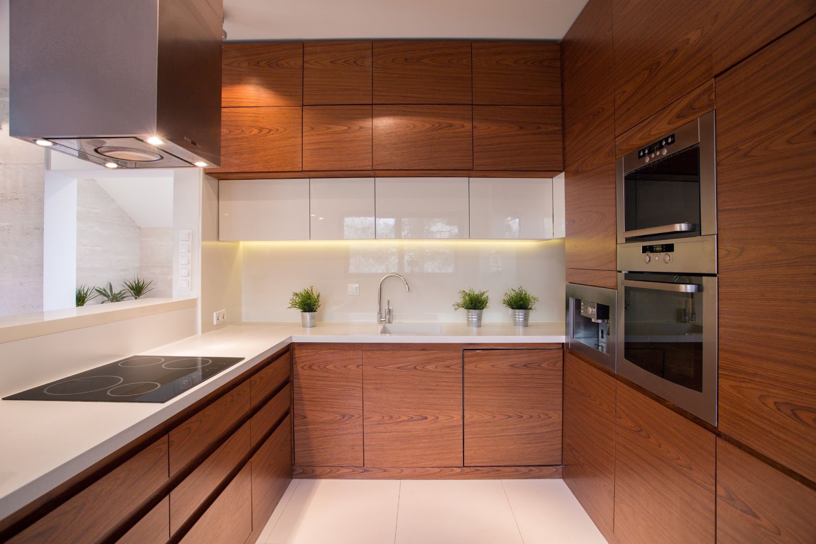 slab style cabinets 