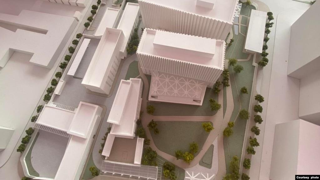 Mô hình tòa đại sứ mới của Mỹ ở Hà Nội dự kiến sẽ hoàn thành sau sáu năm nữa
