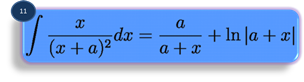 integration formula