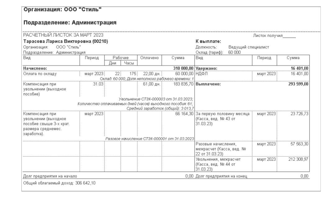 Увольнение 1 января 2024. Расчетный лист при увольнении в ЗУП. Какие документы выдаются работнику при увольнении. Справка о доходах при увольнении в 1с 8.3. Карточка-справка по заработной плате в 1с 8.3.