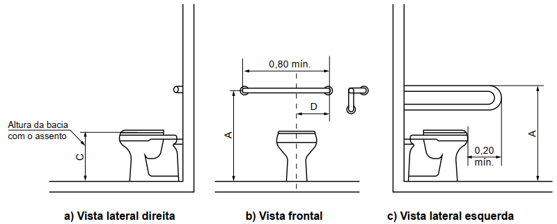 Bacia sanitária convencional sem parede lateral