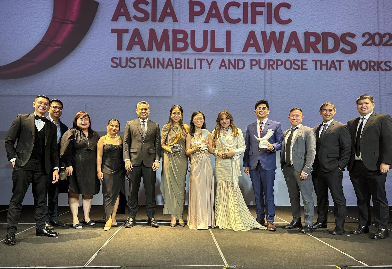 (P&G Philippines team at the 2023 APAC Tambuli Awards)