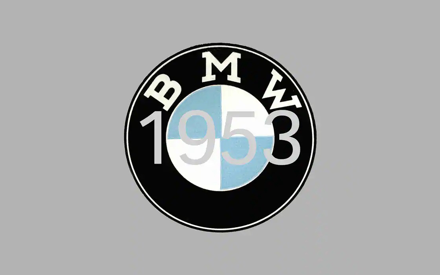 bmw logo history: 1953