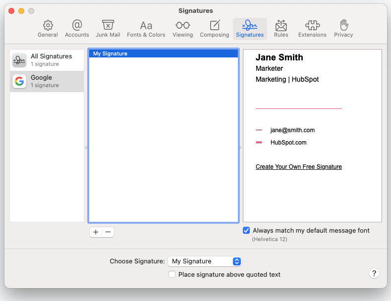 How to add an HTML Signature in Apple Mail (2023)