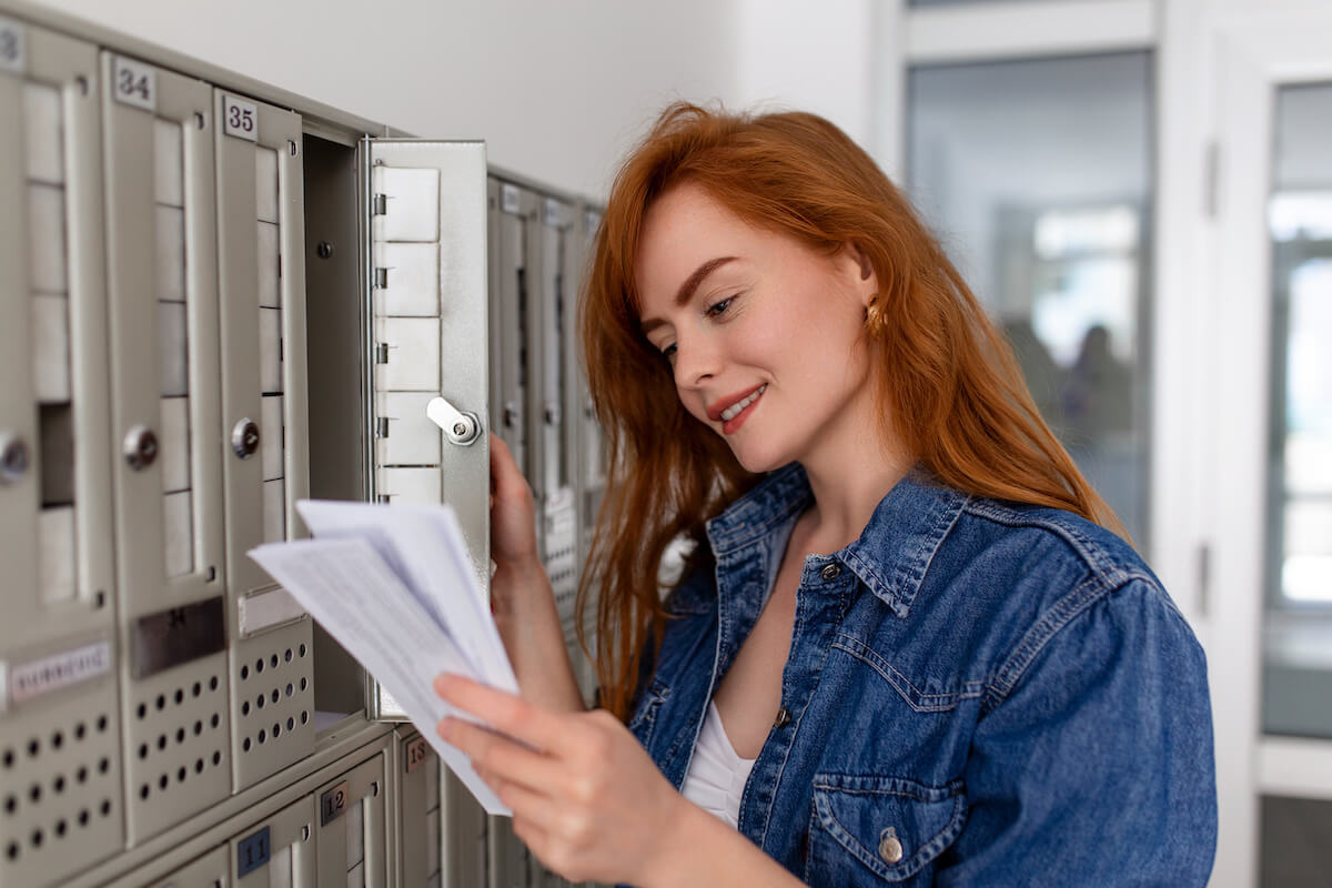 Revenue cycle management medical billing: woman holding some letters