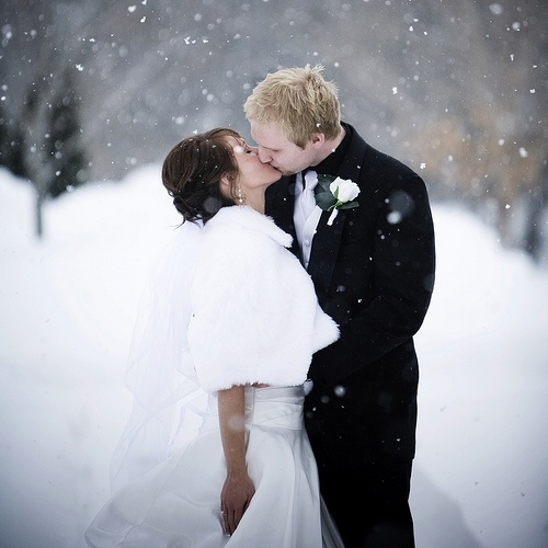 雪地 心幸福 婚禮小物