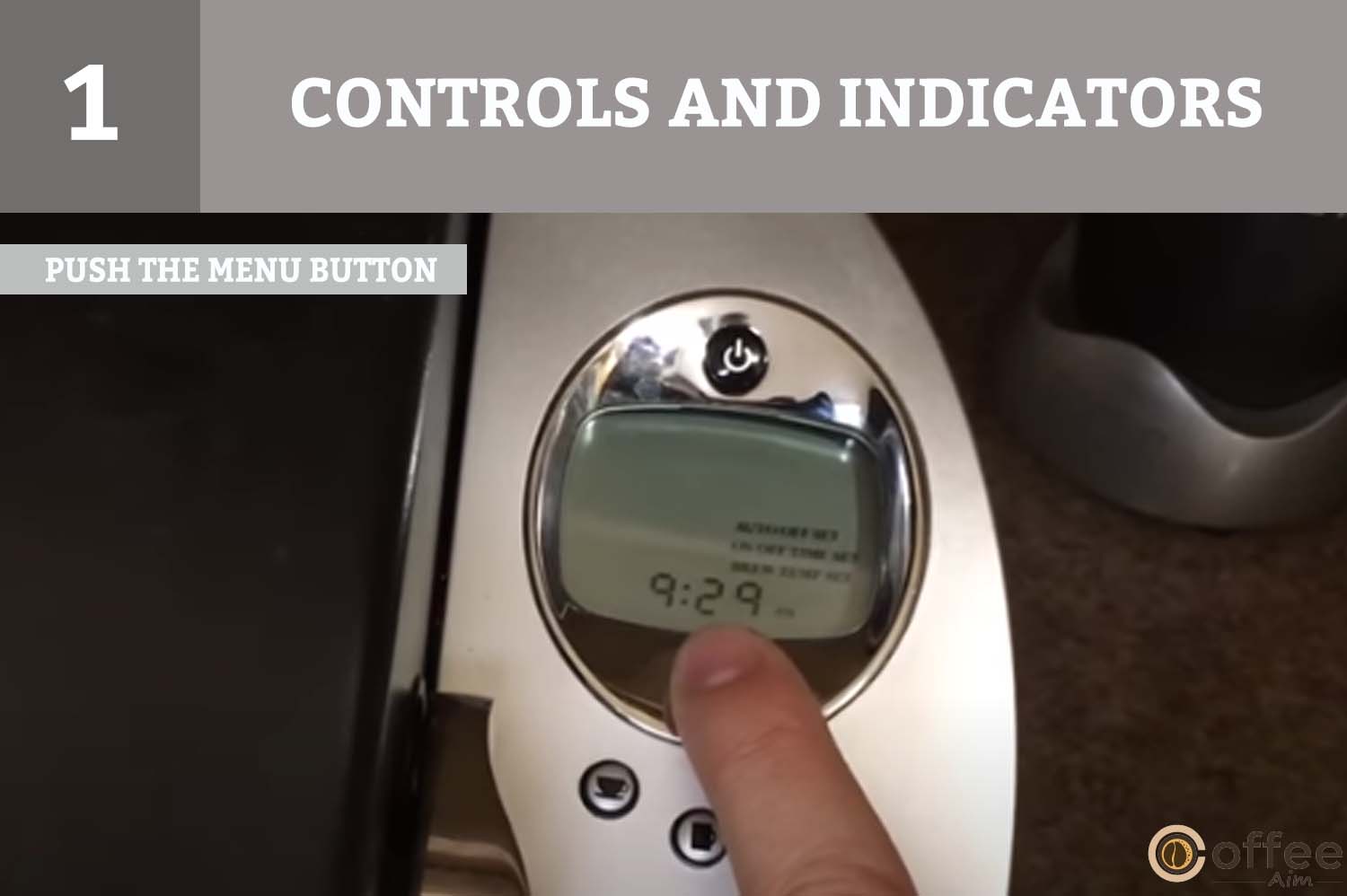 Press the Menu Button to access the various settings and functions on your Keurig B-60 brewer.