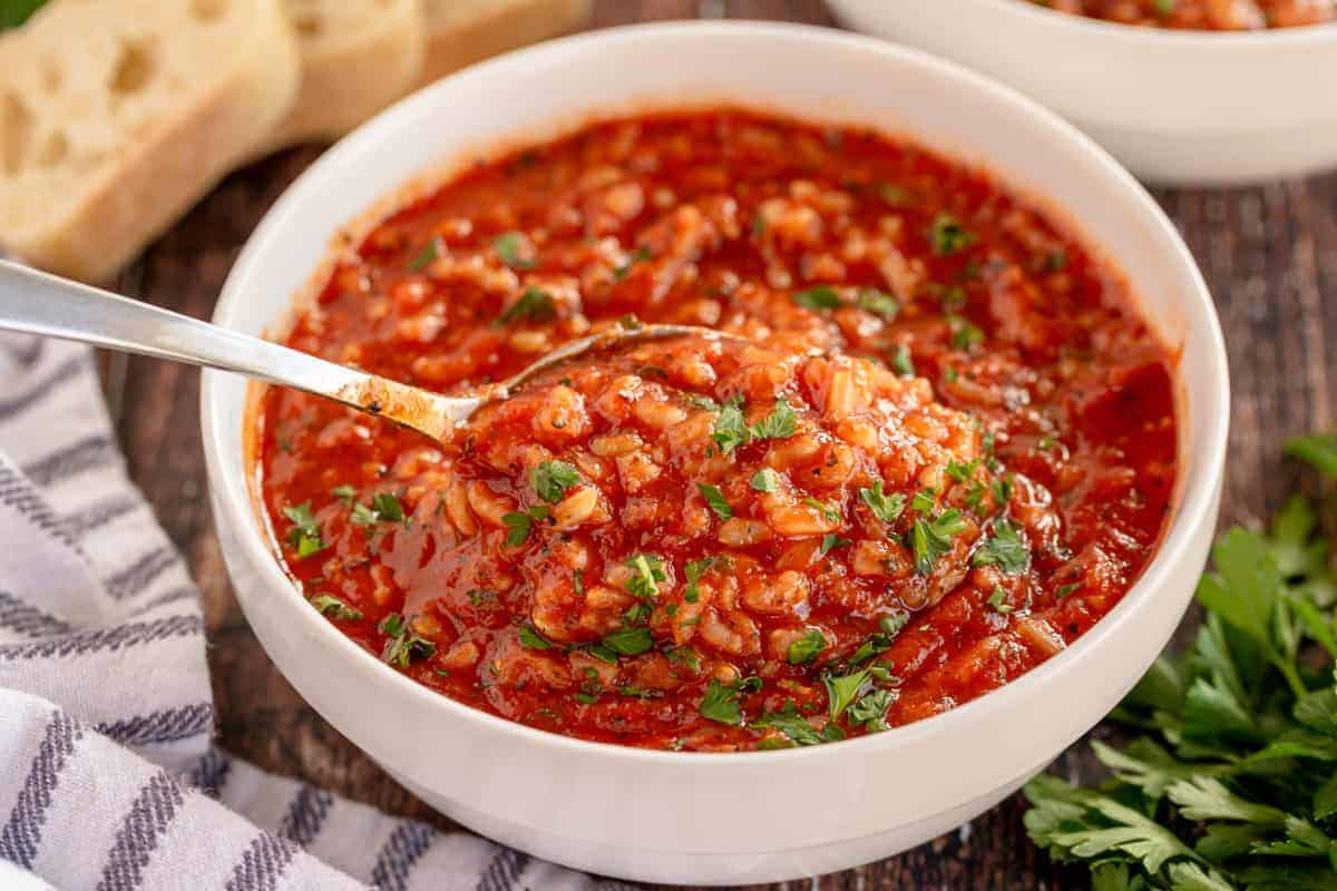 tomato rice soup 