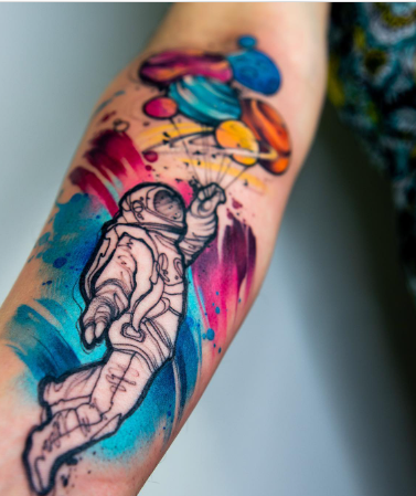 Fabulous Astronaut Tattoo