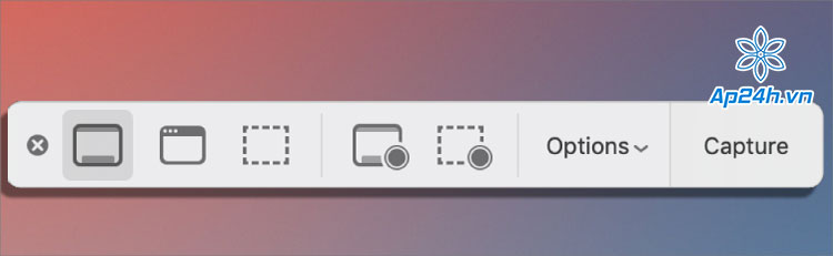 Công cụ Screenshot có sẵn trên macOS