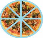 Resultado de imagen de imagen pizza 8 fracciones