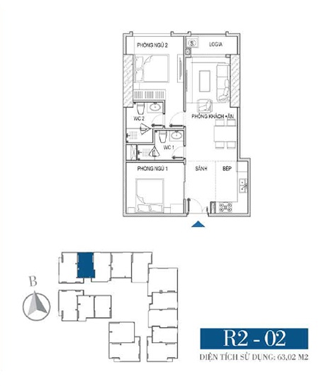 Thiết kế căn hộ R2 - 02