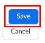 save changes after removing profile picture on Zoom