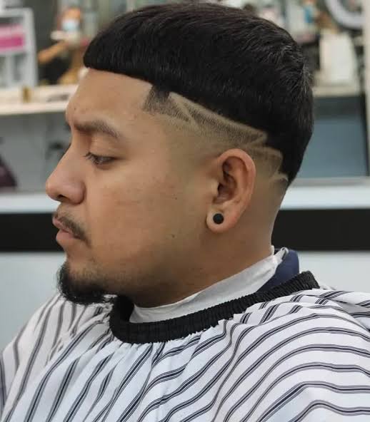Drop Fade  Haircut with Fringe