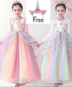 dress unicorn anak