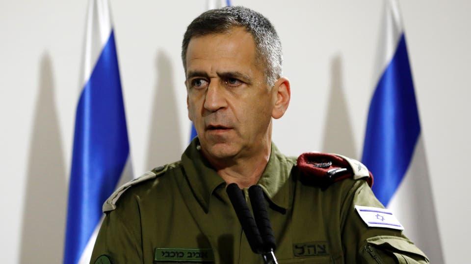 إدخال رئيس أركان الجيش الإسرائيلي إلى الحجر الصحي