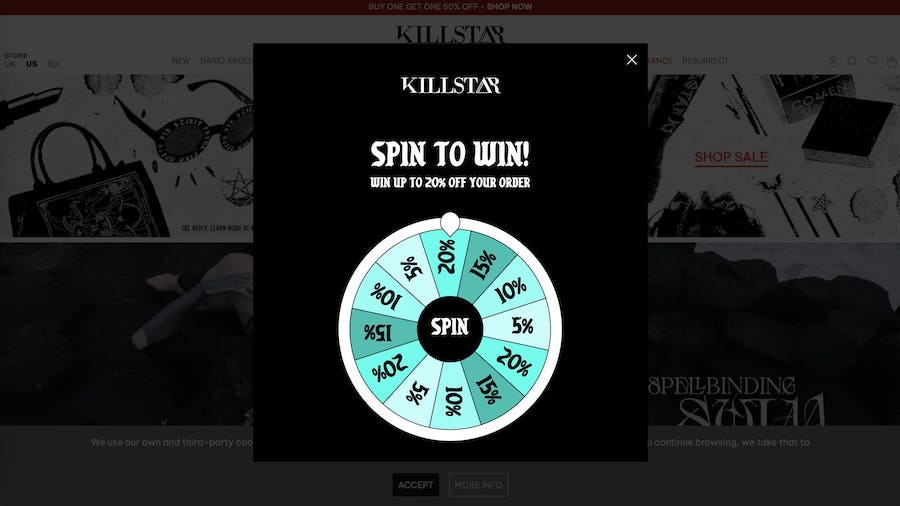 Killstar splash page