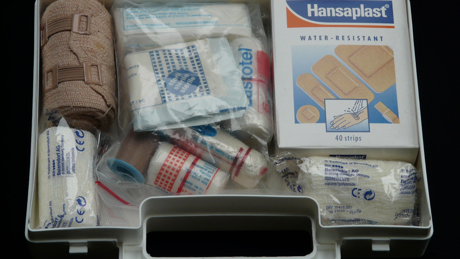 first aid kit for home use - bandages