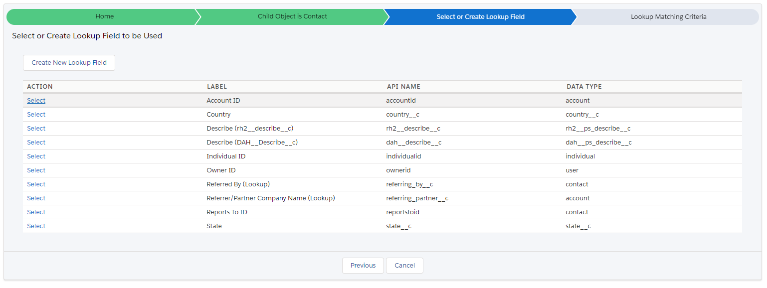 create a lookup field