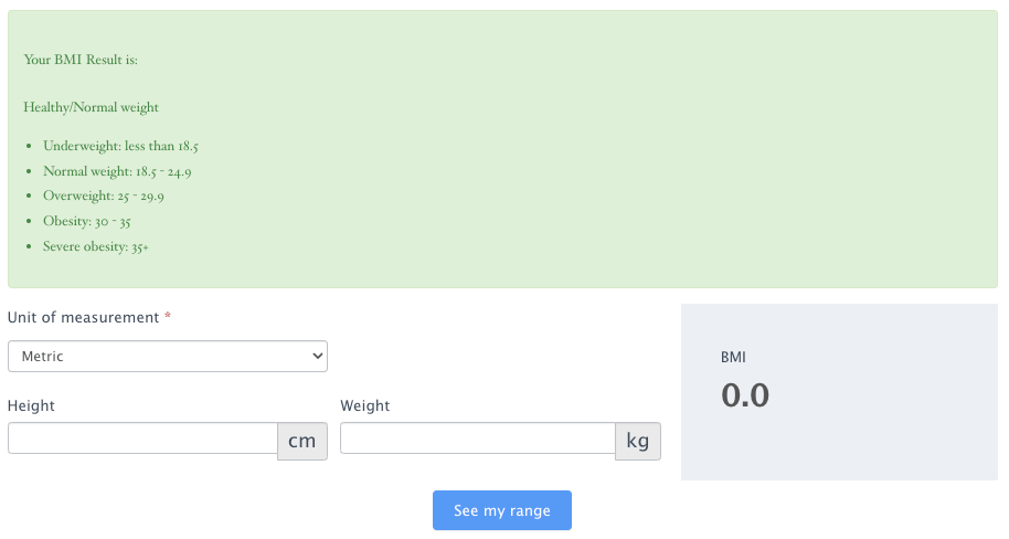 Fitness calculators can take your site to another level