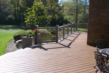 composite decking for aging in place wide walkway designs