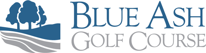 Logotipo del campo de golf Blue Ash