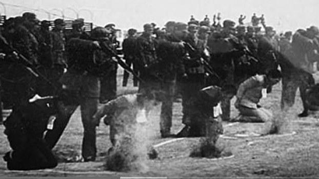 中共镇反运动历史图片。(Public Domain)