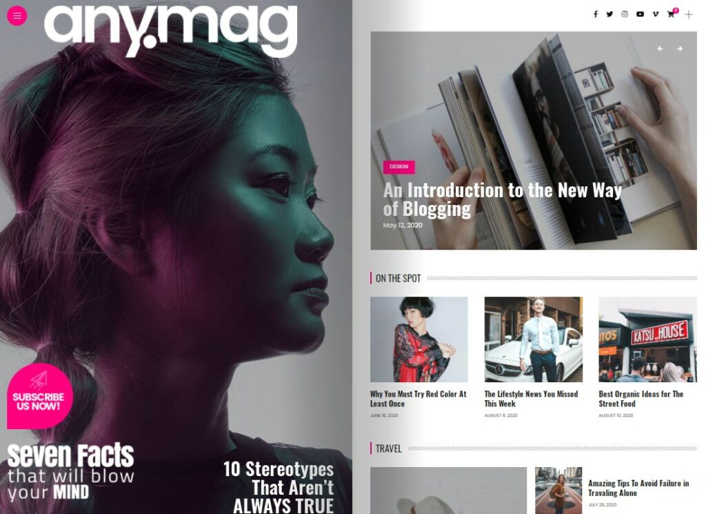 Anymag |  Blog de WordPress estilo revista