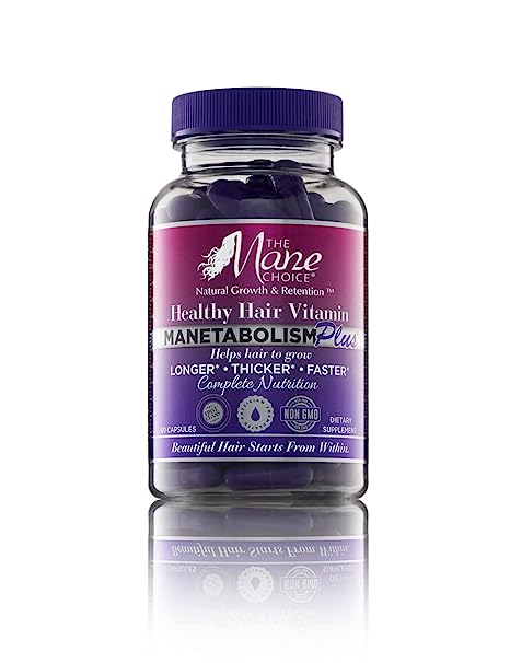 60-capsule bottle of Hair Vitamins for faster hair growth 