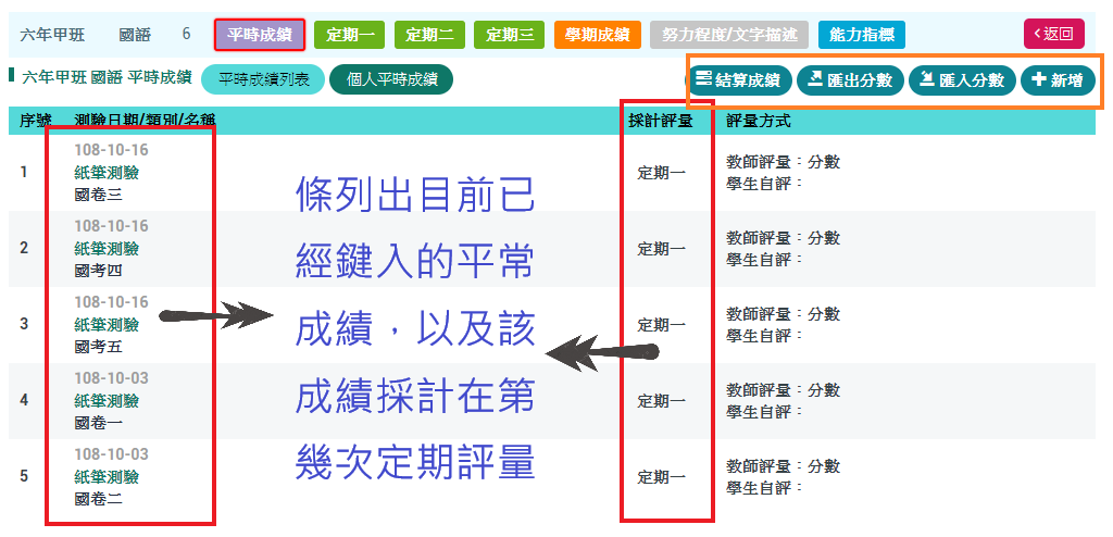 全誼系統成績輸入說明