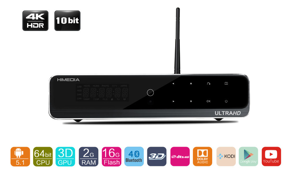 Android Box HIMEDIA Q10 Pro, đầu phát HD cấu hình khủng nhất 2016