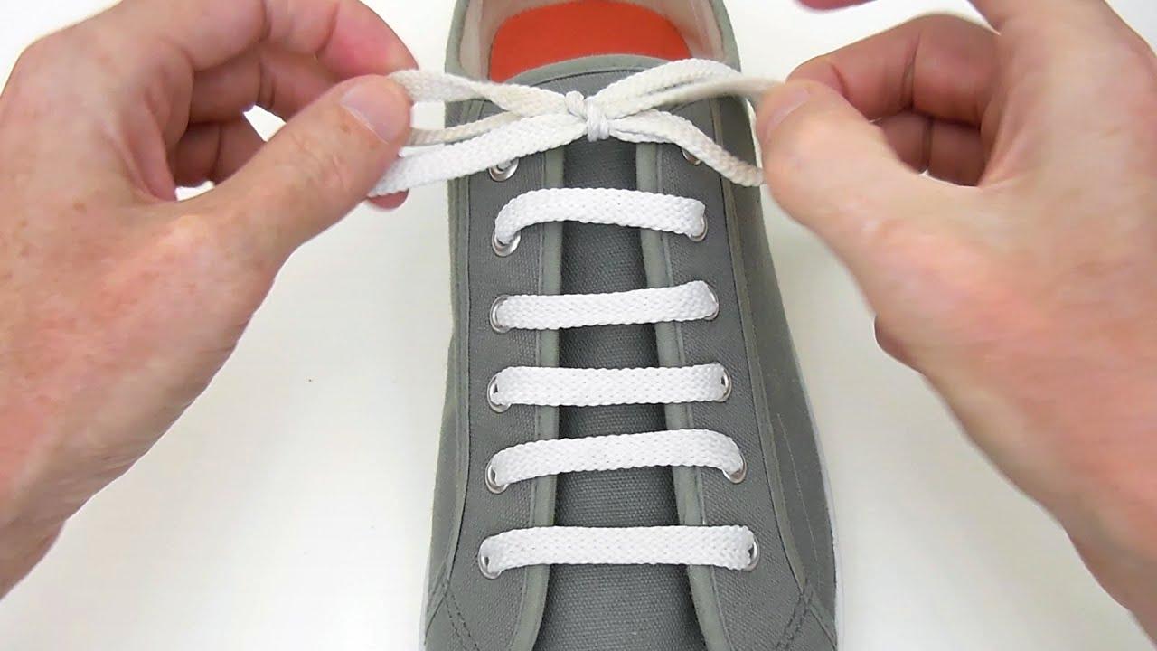 Как зашнуровать кеды прямой шнуровкой