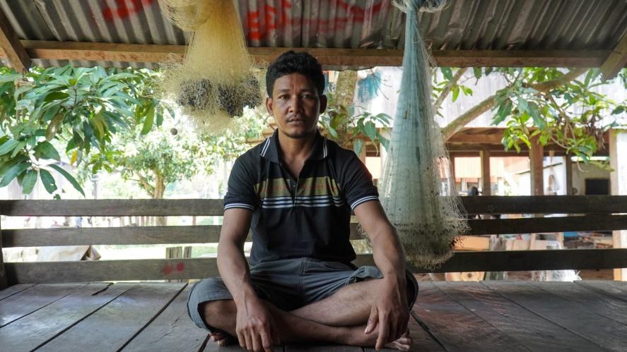 Pheng Sisuwath, head of Kang Speu village's fishing community, fears the new dam will devastate his community's livelihoods.