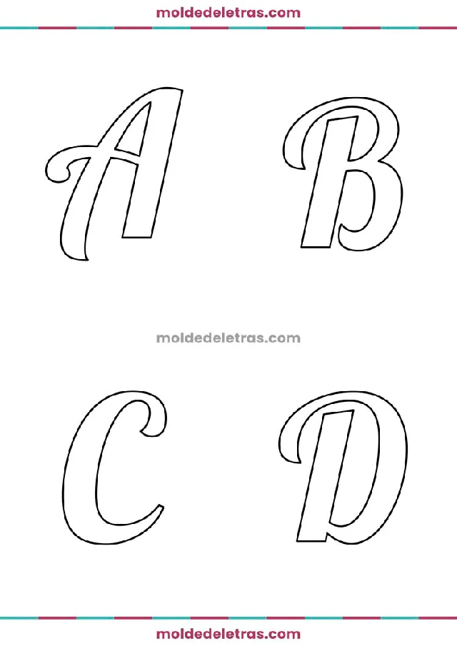 Moldes de letras para imprimir
