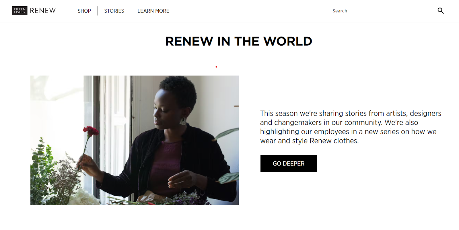 Thương hiệu Eileen Fisher Renew đã bắt đầu xu hướng
