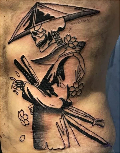 Skeleton Samurai Tattoo