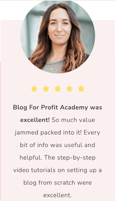 A blogging success story from a student of the blog for profit academy 