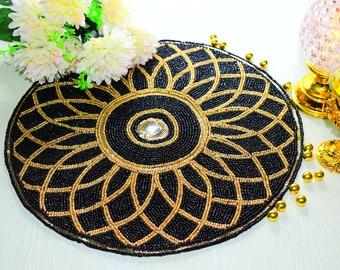 Buy Black Gold Placemats Online In India - Etsy India
