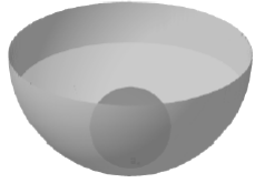 Một chậu nước hình bán cầu bằng nhôm bán kính (R = 10,cm). Ban đầu lượng nước trong chậu có chiều cao (tính từ đáy chậu đến mặt nước) là (h = 4,cm), người ta bỏ vào chậu một viên bi hình cầu bằng kim loại thì mặt nước dâng lên vừa phủ kín viên bi. Biết rằng thể tích của khối chỏm cầu tính theo công thức (V = pi {h^2}left( {R - frac{h}{3}} right)). Hãy tính bán kính viên bi (làm tròn đến hàng đơn vị).<img src="https://lh6.googleusercontent.com/iDz09IstfFn4EAr3mm1yXODzthz7rY4hRbU9XJFCH-M_K9eTJ2p7Ya5KBIyq8qdPn-9PEwmElLnsjJn3ItpNswa_HvUABFCuz5ENpUOKiReFF_D2Fhl3a2fi-PDmh4FQcQyy9r7TvTesPejuBw" width="229" height="165"> 1