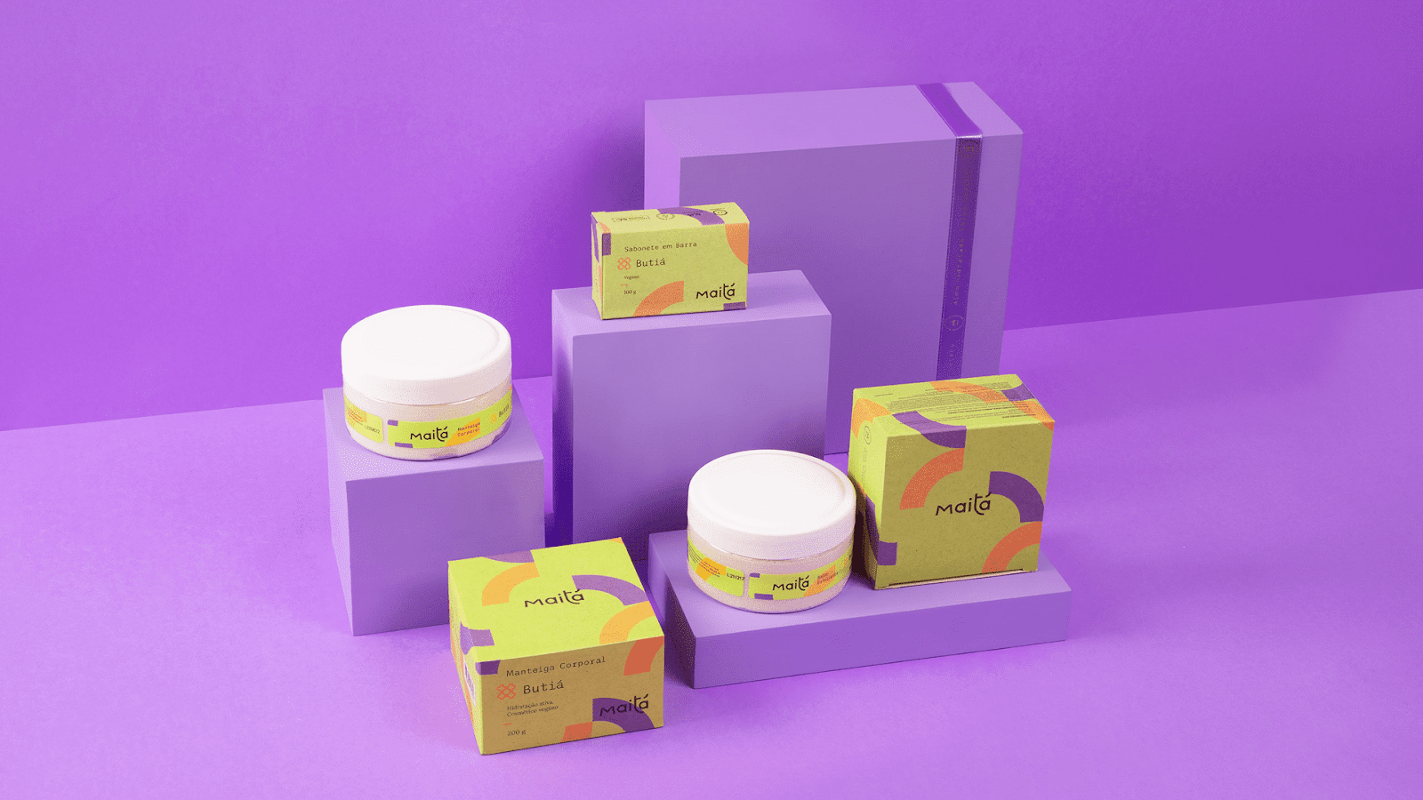 Branding and visual identity artifacts for Maita cosmetics