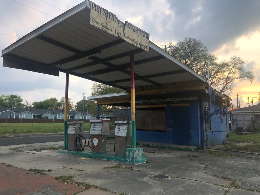 A former gas station on MLK