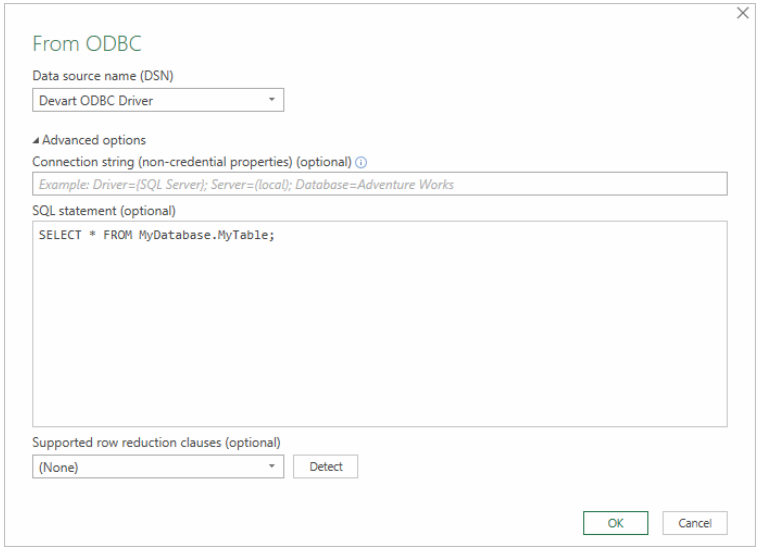 excel to redshift: ODBC configuration